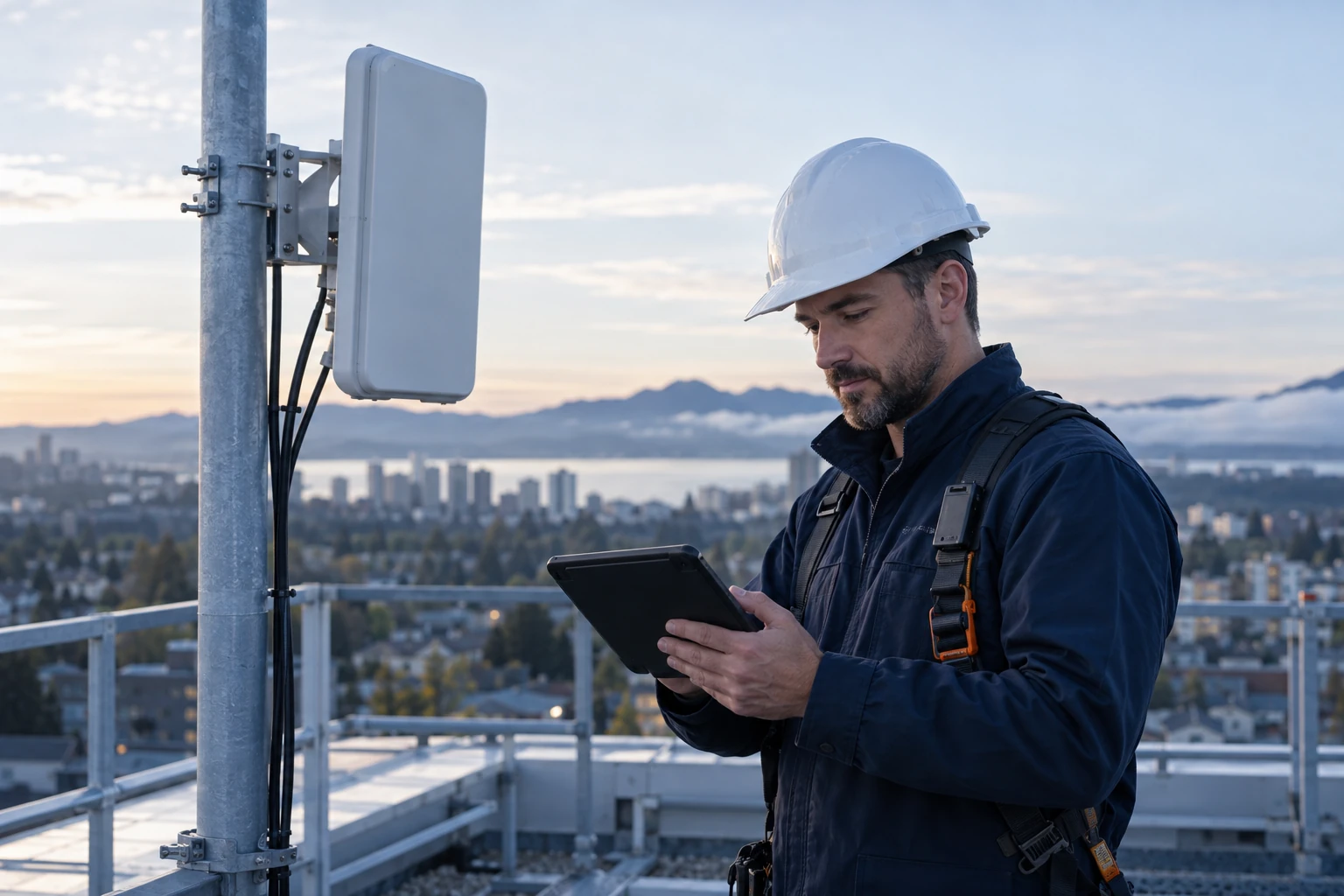 Illustrative telecom field engineer
